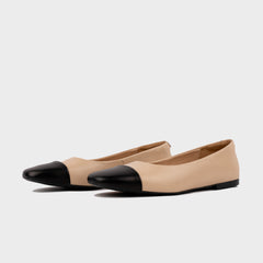 Giày Búp Bê Kumoo MIA (Be Phối Đen) Mã BB-KUMO-006-B1