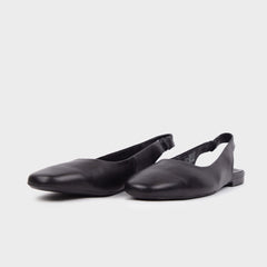 Giày Búp Bê Kumoo ALLY Slingback Flats (Đen) Mã BB-KUMO-008-A