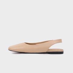 Giày Búp Bê Kumoo ALLY Slingback Flats (Kem) Mã BB-KUMO-008-B