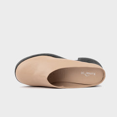 Giày Cao Gót KUMOO RUNO clogs (Be) Mã GCG-KUMO-019-B