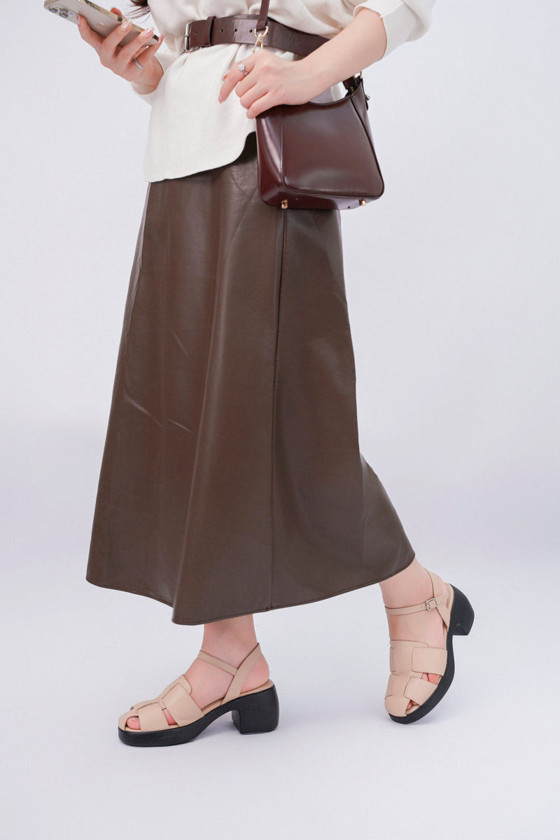 Sandal Cao Gót KUMOO ANISA Fisherman Sandal Be