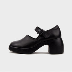 Giày Cao Gót KUMO - MARY BLOCK HEEL (Đen) Mã GCG-KUMO-014