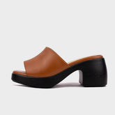 Sandal Cao Gót Kumoo (Nâu) Mã SDCG-KUMO-011-C