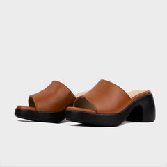 Sandal Cao Gót Kumoo (Nâu) Mã SDCG-KUMO-011-C