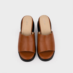 Sandal Cao Gót Kumoo (Nâu) Mã SDCG-KUMO-011-C