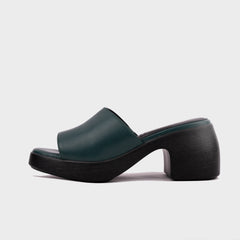 Sandal Cao Gót Kumoo (Xanh Ngọc) Mã SDCG-KUMO-011-E