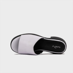 Sandal Cao Gót Kumoo (Trắng) Mã SDCG-KUMO-011-I