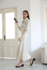 Sandal Cao Gót KUMOO Anisa Fisherman Sandal (Nude) Mã SDCG-KUMO-010-B