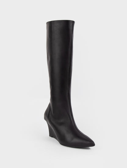 Boots đầu gối đế xuồng KUMOO - IRIS HEELS