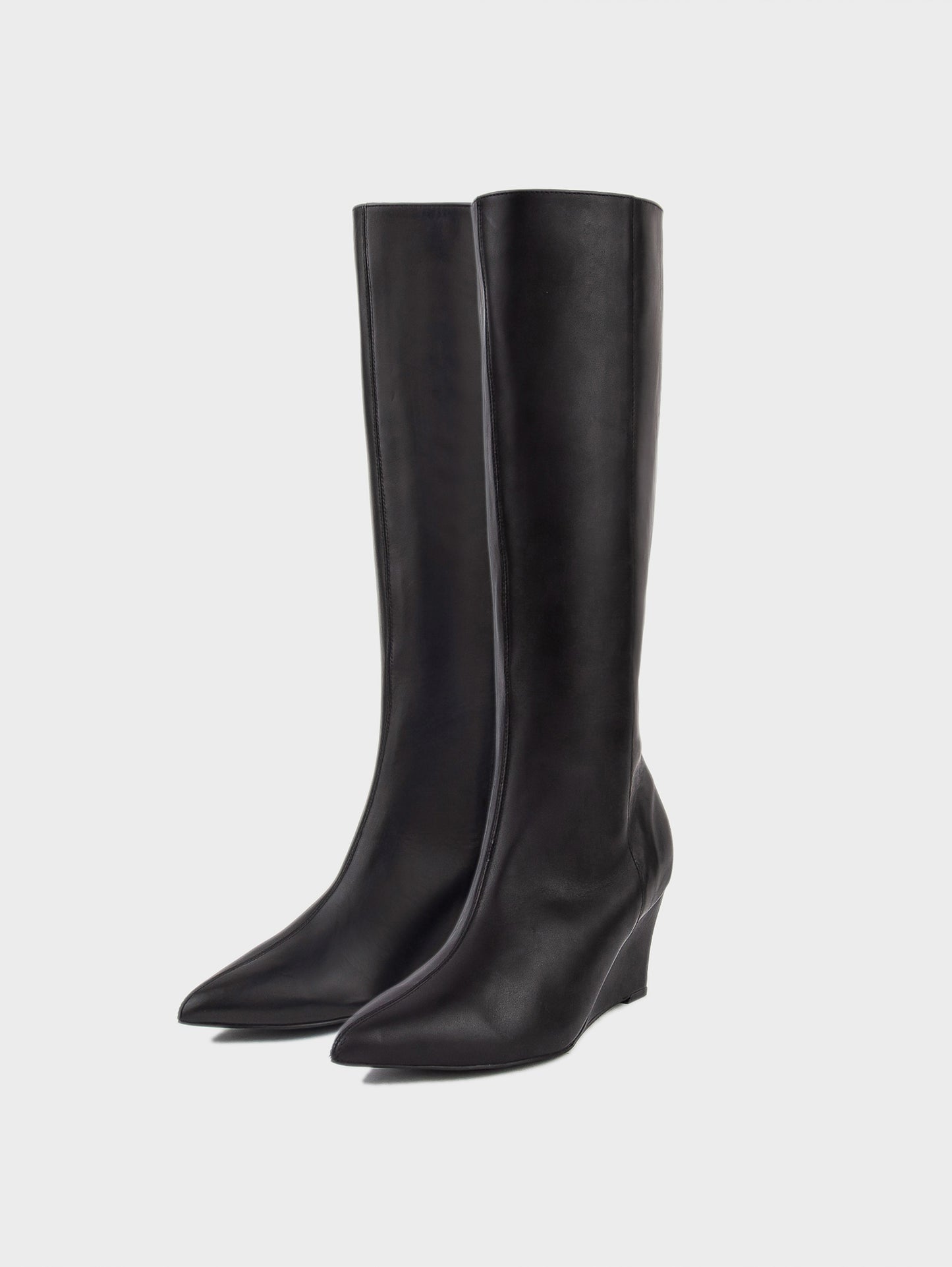 Boots đầu gối đế xuồng KUMOO - IRIS HEELS