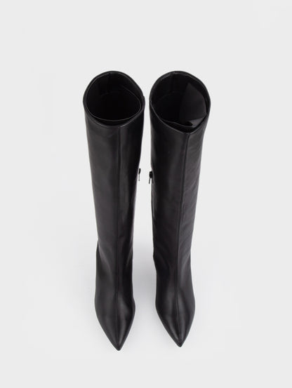 Boots đầu gối đế xuồng KUMOO - IRIS HEELS