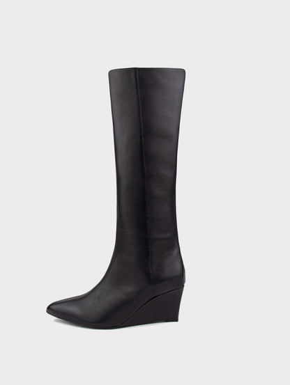 Boots đầu gối đế xuồng KUMOO - IRIS HEELS