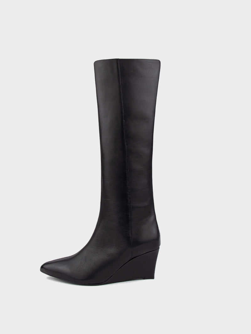 Boots đầu gối đế xuồng KUMOO - IRIS HEELS