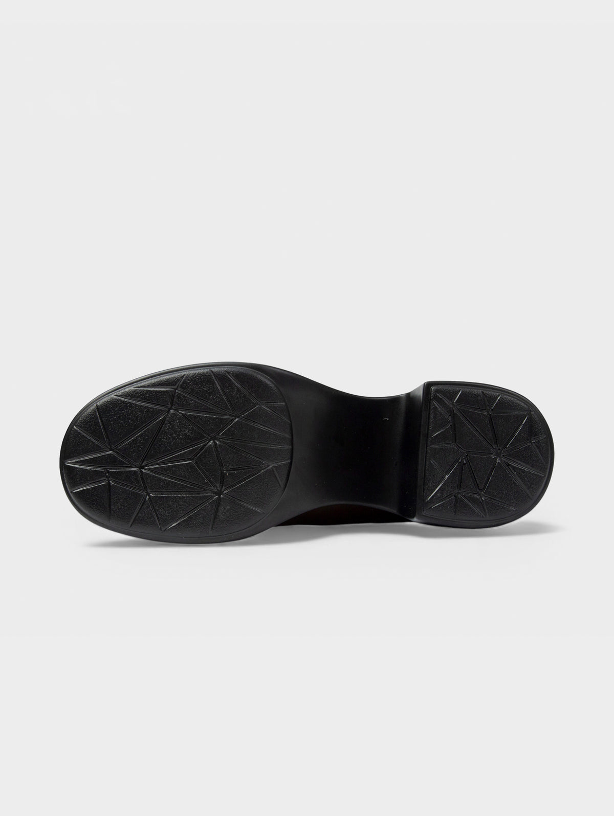 Boots Lửng Cao Gót KUMOO DARA Lugsole Nâu