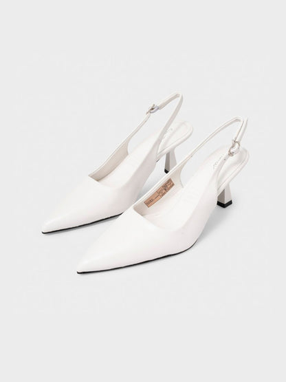 Giày Cao Gót KUMOO JESSI HEELS Trắng