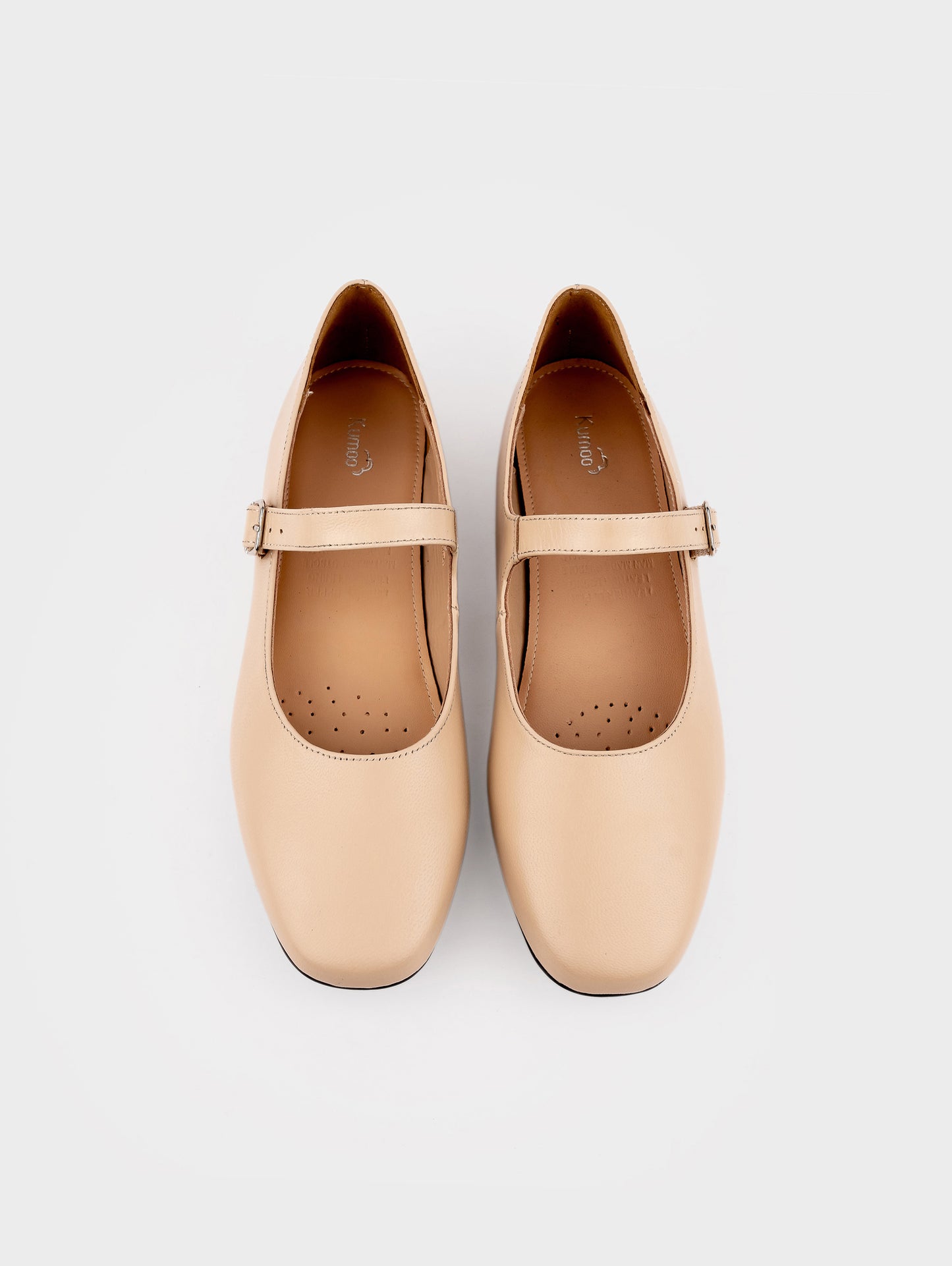 Giày Búp Bê Kumoo Flona Mary Jane Ballet Be
