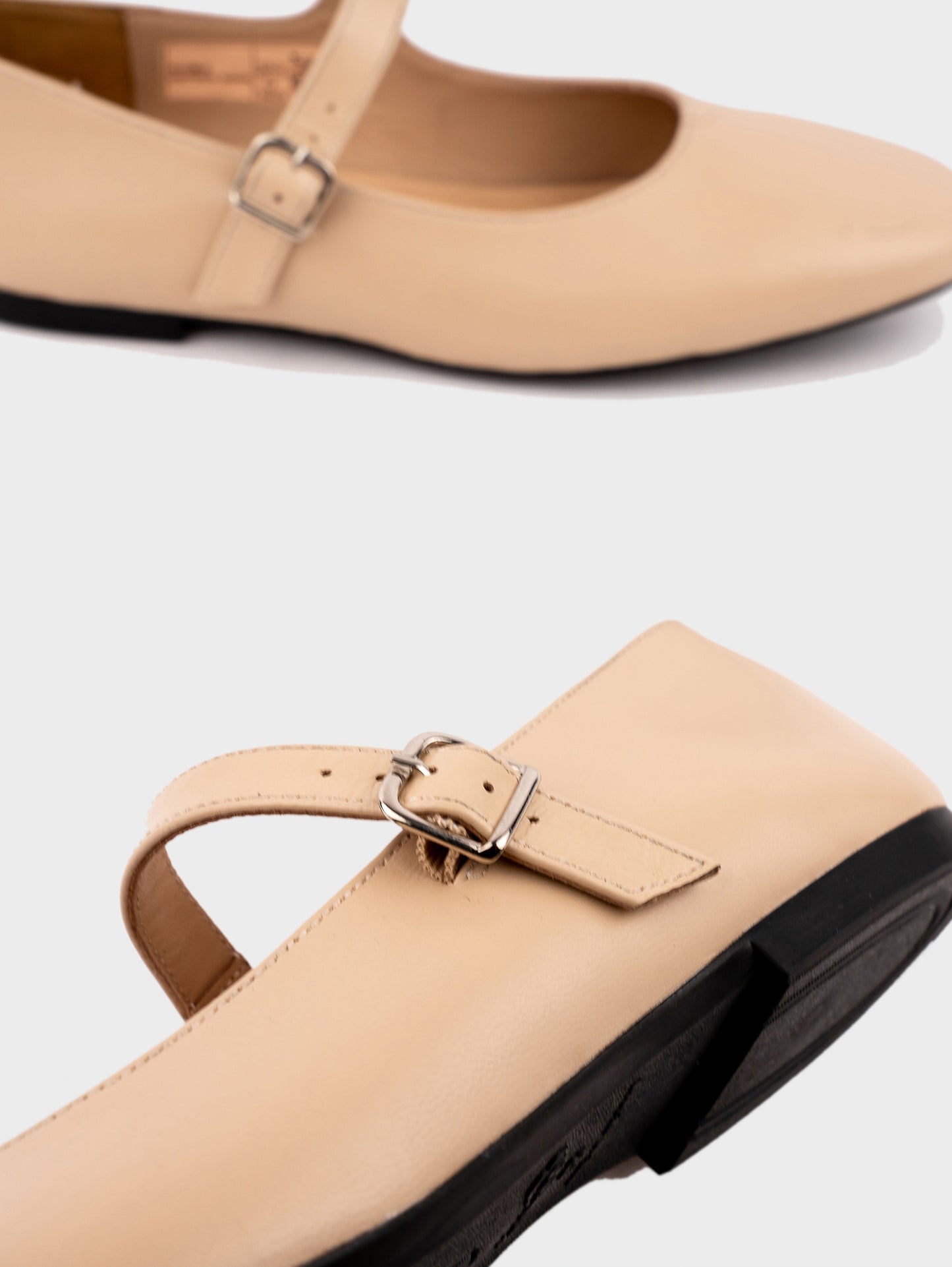 Giày Búp Bê Kumoo Flona Mary Jane Ballet Be
