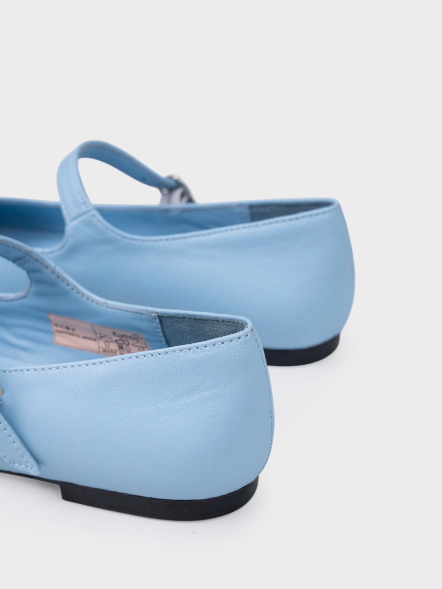 Giày Búp Bê Kumoo Flona Mary Jane Ballet Xanh da trời