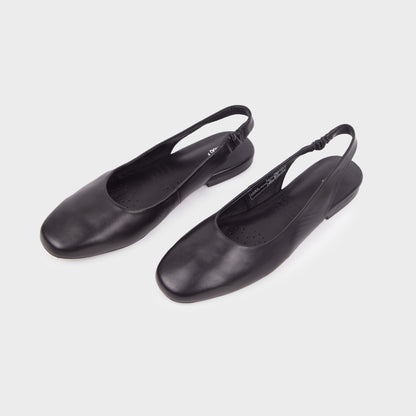 Giày Búp Bê Kumoo ALLY Slingback Flats (Đen) Mã BB-KUMO-008-A