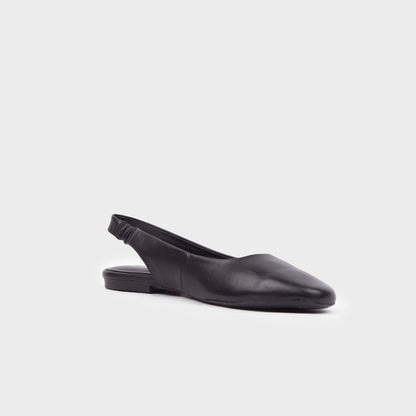 Giày Búp Bê Kumoo ALLY Slingback Flats (Đen) Mã BB-KUMO-008-A