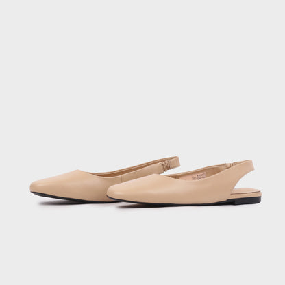 Giày Búp Bê Kumoo ALLY Slingback Flats (Kem) Mã BB-KUMO-008-B