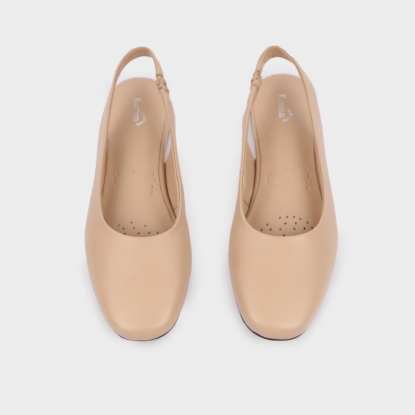 Giày Búp Bê Kumoo ALLY Slingback Flats (Kem) Mã BB-KUMO-008-B