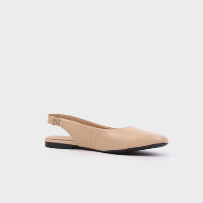 Giày Búp Bê Kumoo ALLY Slingback Flats (Kem) Mã BB-KUMO-008-B
