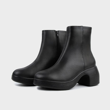 Boots lửng cao gót KUMOO DARA