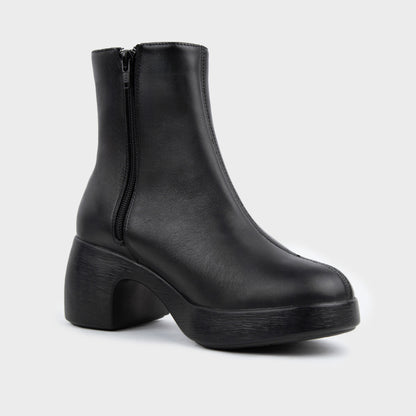 Boots lửng cao gót KUMOO DARA