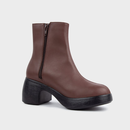 Boots lửng cao gót KUMOO DARA