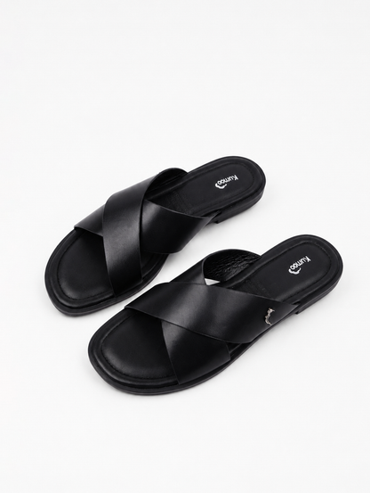 Sandals Kumoo CROSS Đen