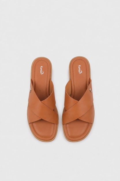 Sandals Kumoo CROSS Nâu