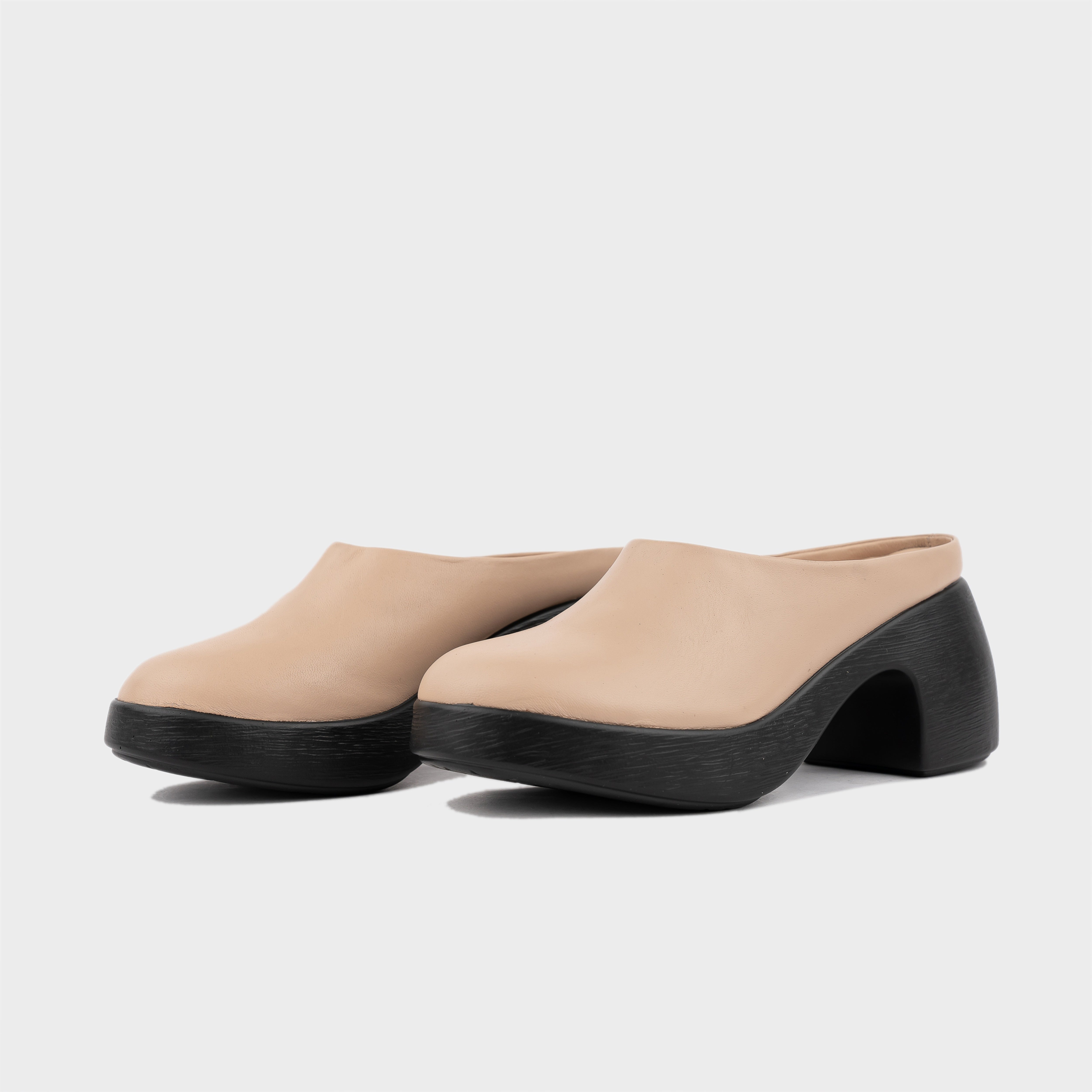 Giày Cao Gót KUMOO RUNO clogs (Be) Mã GCG-KUMO-019-B