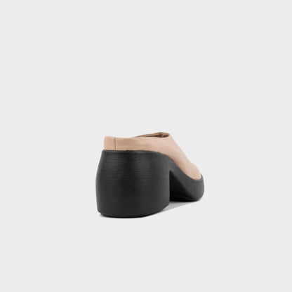 Giày Cao Gót KUMOO RUNO clogs (Be) Mã GCG-KUMO-019-B