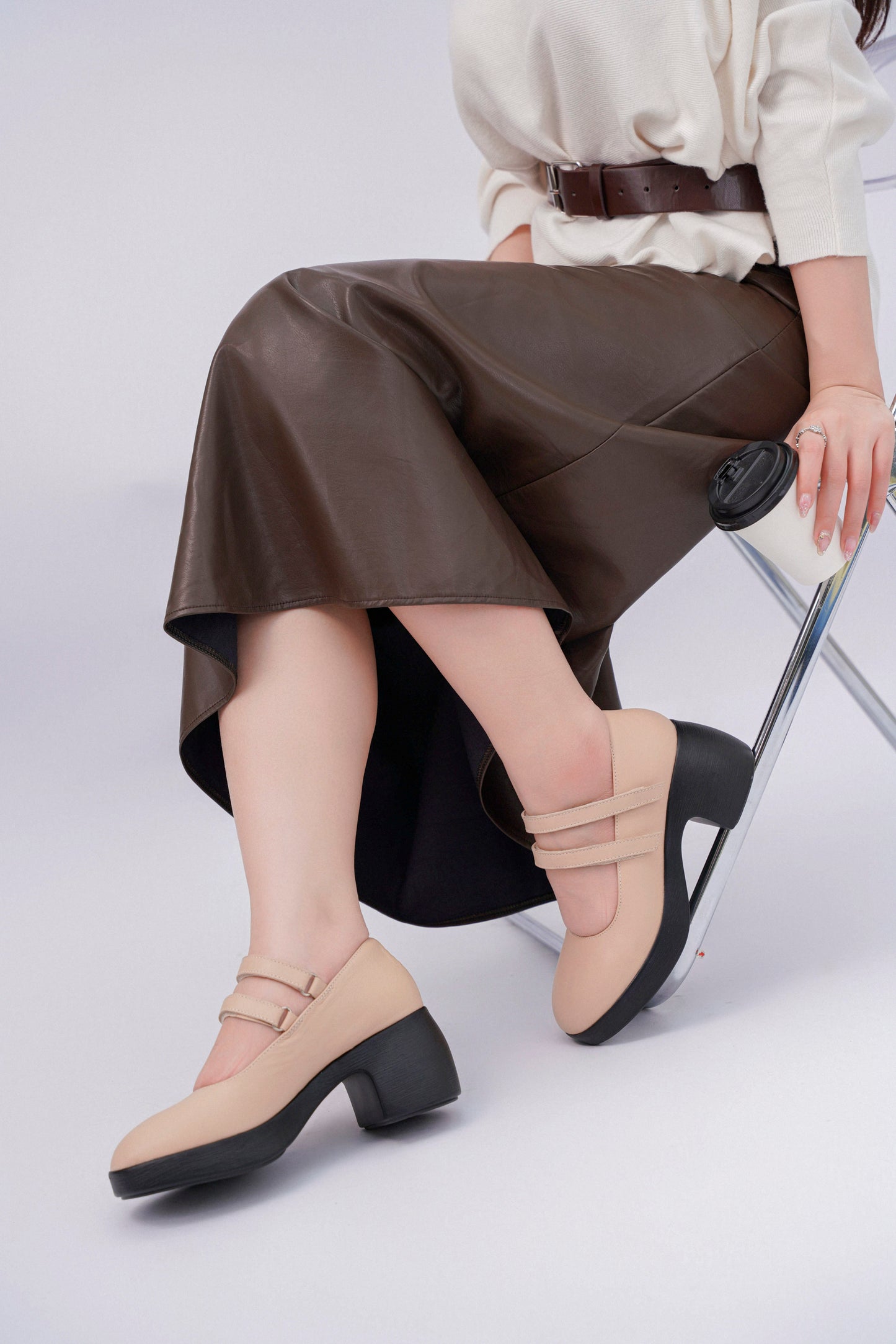 Giày cao gót KUMOO TATIANA HEELS Be