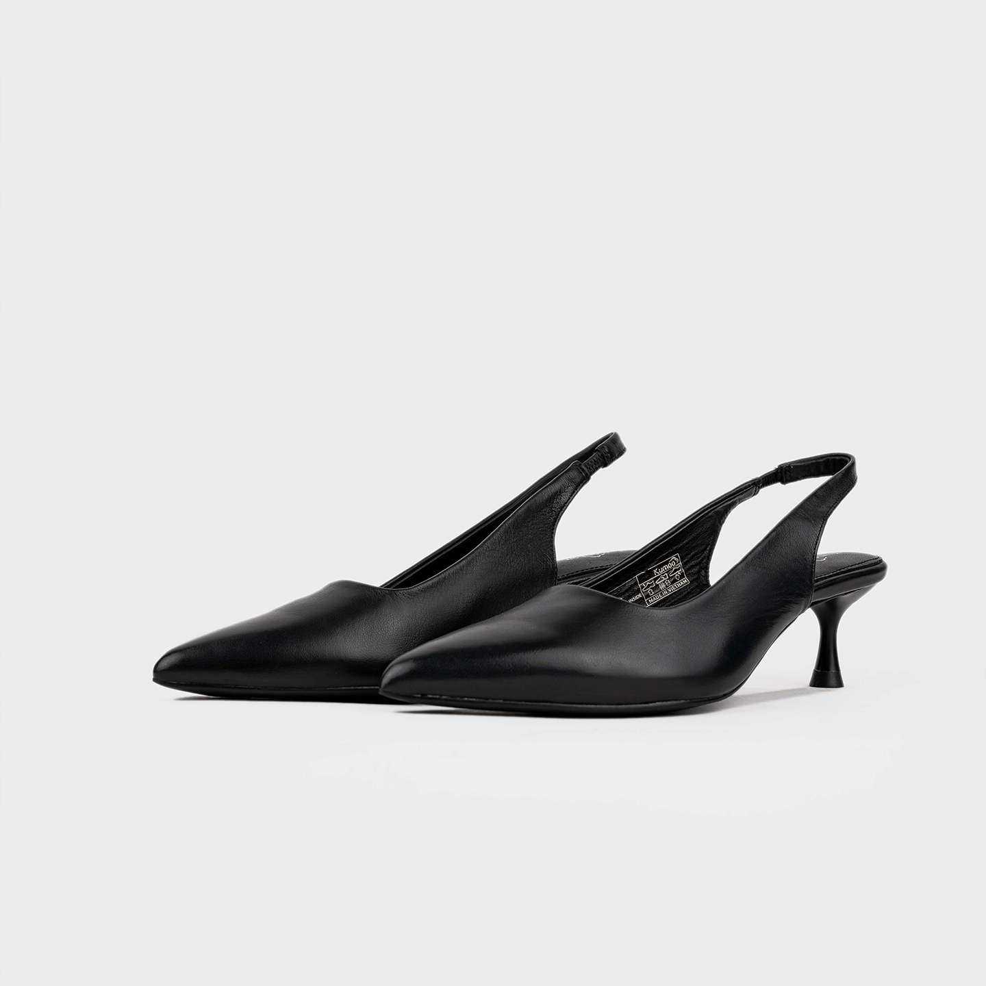 Giày Cao Gót KUMO - Slingback (đen) Mã 006-A