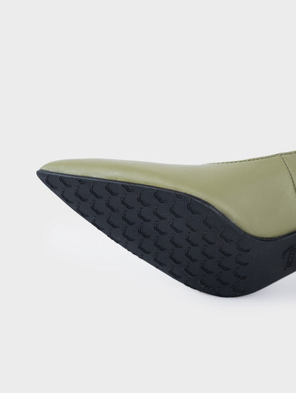 Giày Cao Gót KUMOO Mika Xanh Olive