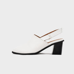 Giày Cao Gót - Laure Retro Heels (White) Mã GCG-KUMO-008