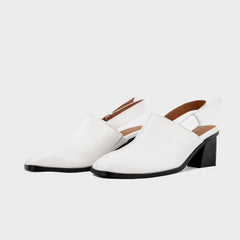 Giày Cao Gót - Laure Retro Heels (White) Mã GCG-KUMO-008