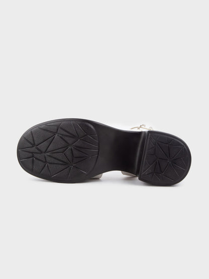 Sandal Cao Gót KUMOO ANISA Fisherman Sandal Trắng