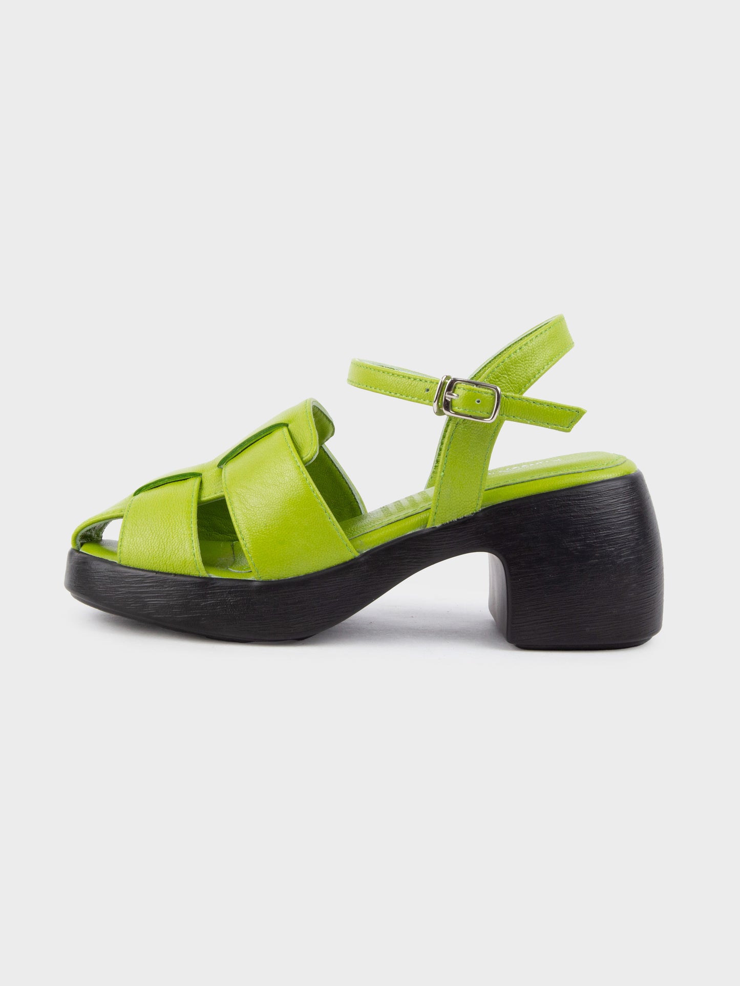 Sandal Cao Gót KUMOO ANISA Fisherman Sandal Xanh Matcha