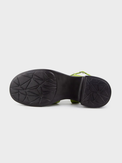 Sandal Cao Gót KUMOO ANISA Fisherman Sandal Xanh Matcha