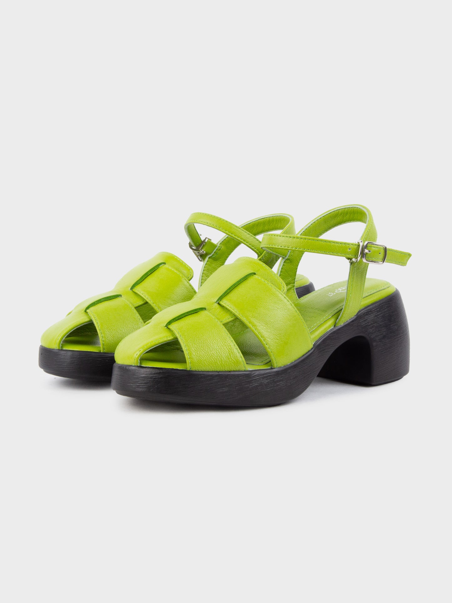Sandal Cao Gót KUMOO ANISA Fisherman Sandal Xanh Matcha