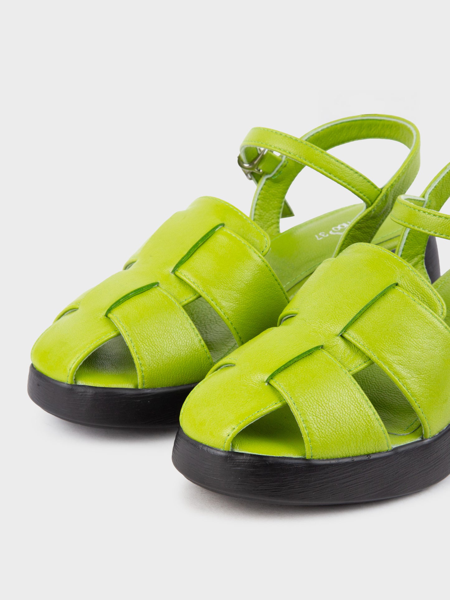 Sandal Cao Gót KUMOO ANISA Fisherman Sandal Xanh Matcha