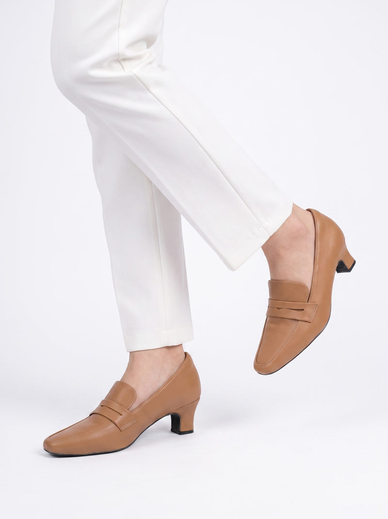 Giày Cao Gót KUMOO SENA HEELS Nâu