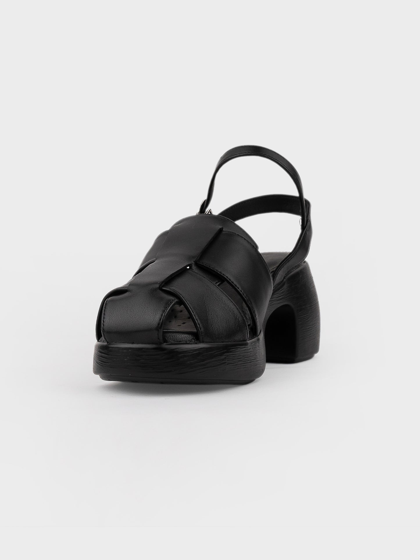 Sandal Cao Gót KUMOO ANISA Fisherman Sandal Đen