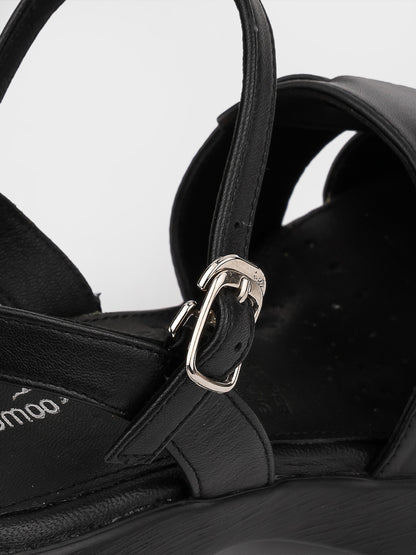Sandal Cao Gót KUMOO ANISA Fisherman Sandal Đen