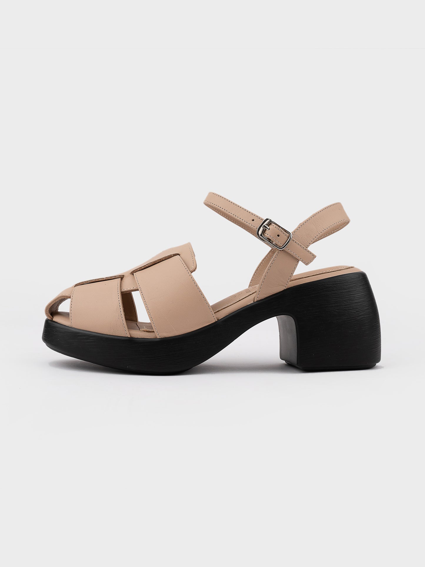 Sandal Cao Gót KUMOO ANISA Fisherman Sandal Be