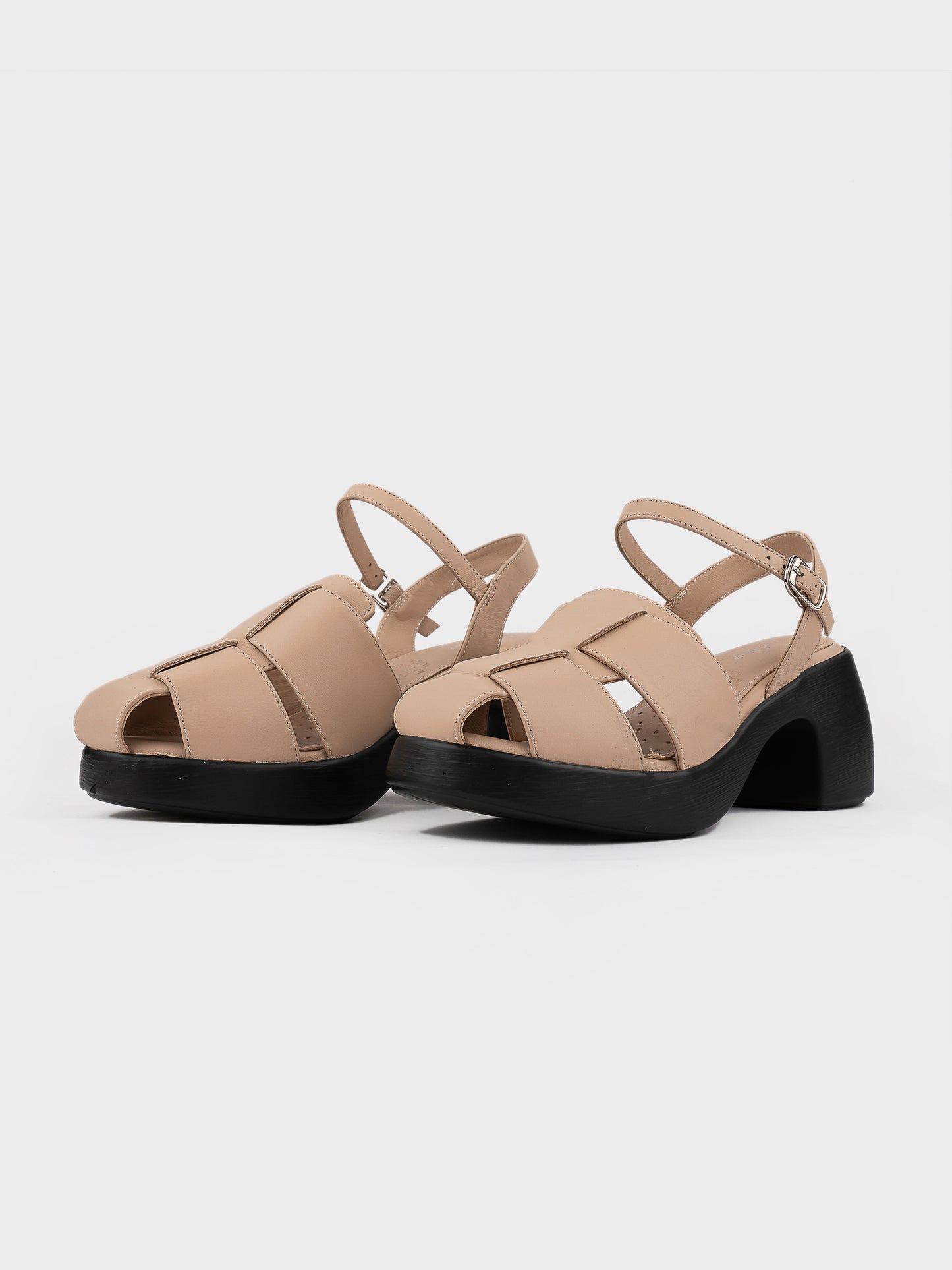 Sandal Cao Gót KUMOO ANISA Fisherman Sandal Be