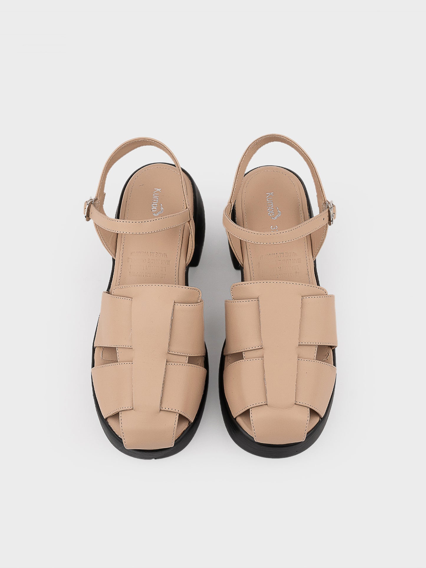 Sandal Cao Gót KUMOO ANISA Fisherman Sandal Be